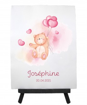 Personalized baby poster "Teddy bear" poster 25x33cm