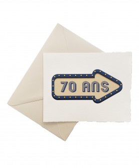 Carte anniversaire 70 ans