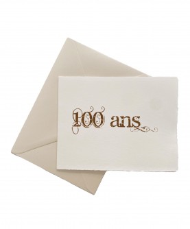 Carte anniversaire 100 ans