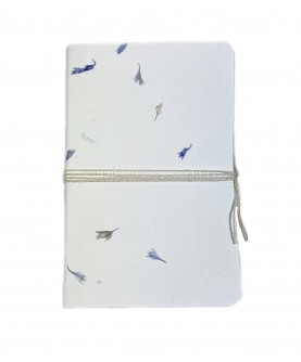 Rounded edges notebook "blue flowers"